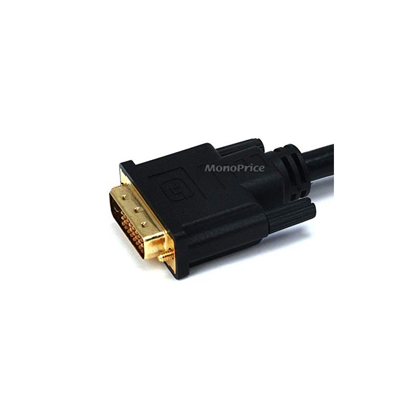 Monoprice 102406 10-Feet 28AWG Dual Link DVI-D M/F Extension Cable,