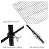 REDCAMP Swivel Campfire Grill Heavy Duty Stainless Steel Grate, Over