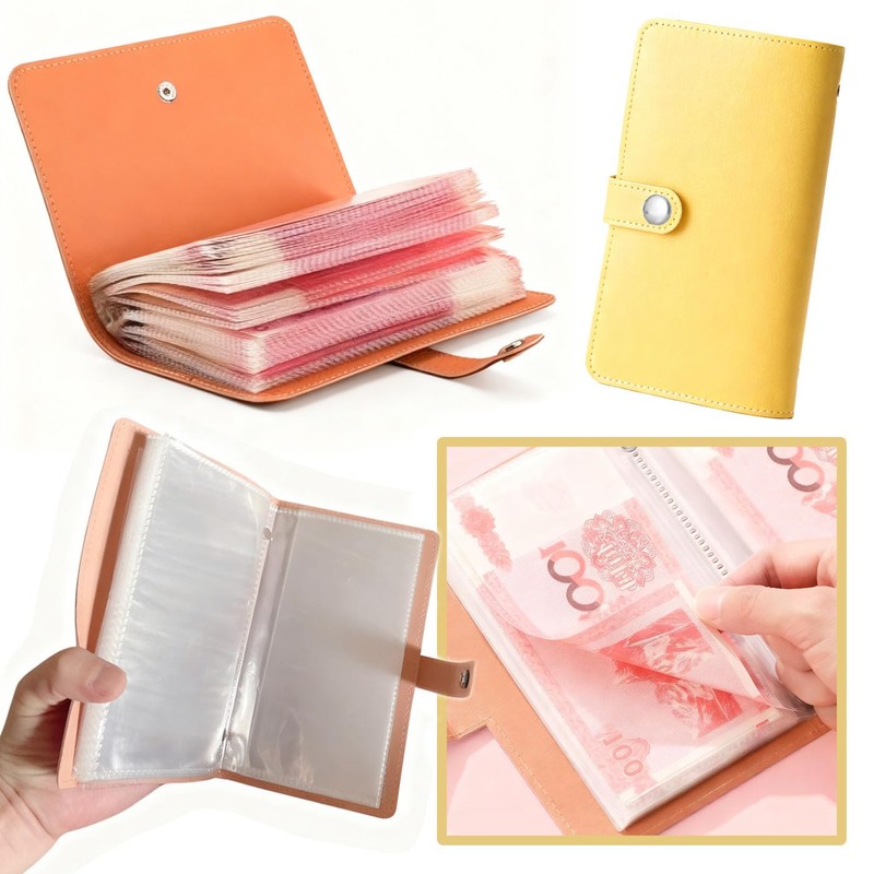 HUIKKJP Household Management Pouch Money Management File with 50 Pockets,