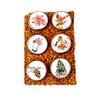 Set of 6 Christmas Large Pushpins for Kitchen Corkboards and