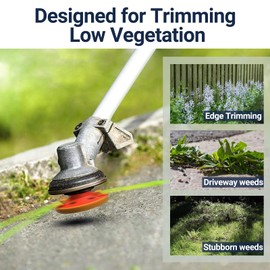 SIMUSI Universal Weed Eater Head, Easy Load String Trimmer Head Replacement Weed Wacker Head for Echo, Ego, Dewalt, Stihl, and Husqvarna, Includes 12pcs 1FT-0.095" Trimmer Line