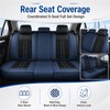 SecosAutoparts 5-Seat Car Seat Covers Full Set Microfiber Leather Waterproof
