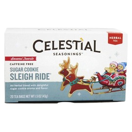 Celestial Seasonings Sugar Cookie Sleigh Ride Tea Bags - 20 Count (Pack of 2)