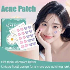 40/80/100/200pcs Pe Acne Patch Skincare Cute Design                                                                                                      
