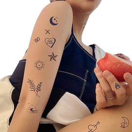 Tattoo sticker that lasts 2 weeks - Waterproof henna tattoo that doesn't stick out - Mini tattoo sticker - C type / 2주 지속 타투 스티커 티안나는 방수 헤나 문신 - 미니타투스티커-C타입
