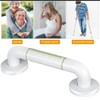Shower Handle, 30 cm, Non-Slip Shower Handle, White, Stainless Steel