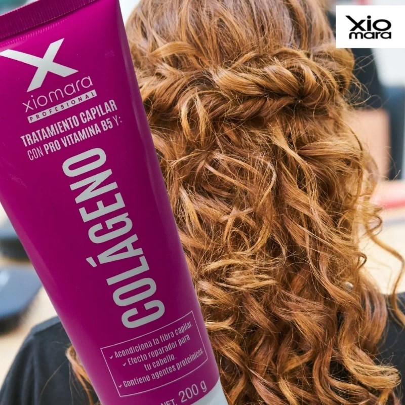 Tratamiento Colageno Cabello Extra Dañado Seco 200 Grs