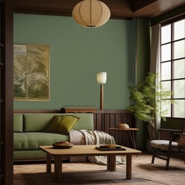 Abyssaly Green Wallpaper Dark Green Peel and Stick Wallpaper Self-Adhesive Removable Home Decor Wall Paper for Cabinets Bedroom Bathroom Shelf Liner 17.7" X 236"