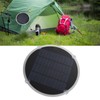 Cryfokt Round Solar Cell Panel, 12V Portable Round Solar Panel