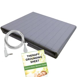 Grounding Sheets with Grounding Cord, 5% Silver Fiber & Cotton Conductive Sheet for Good Sleep, Natural Health (Sheet- 60x80 Inch)