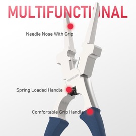 YESWELDER 8" MIG Welding Pliers, Anti-Rust Multifunction Carbon Steel MIG Wire Cutting Pliers