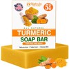 Natrulo- Jabón de cúrcuma natural para rostro y cuerpo: jabón