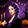 26 Inch Purple Hair Extensions, Purple Braid with a Drawstring