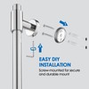 ROVOGO Shower Slide Bar 30-Inch with Height/Angle Adjustable Handheld Shower