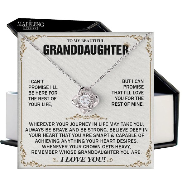 To My Granddaughter Necklace, Granddaughter Necklace, Granddaughter Gifts From Grandma