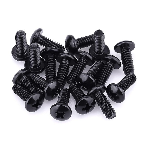 #8-32 x 1/4" Pan Head Machine Screws Black, Phillips Drive,