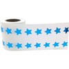 Metallic Blue Star Shape Stickers 0.50 Inch 1,000 Adhesive Labels