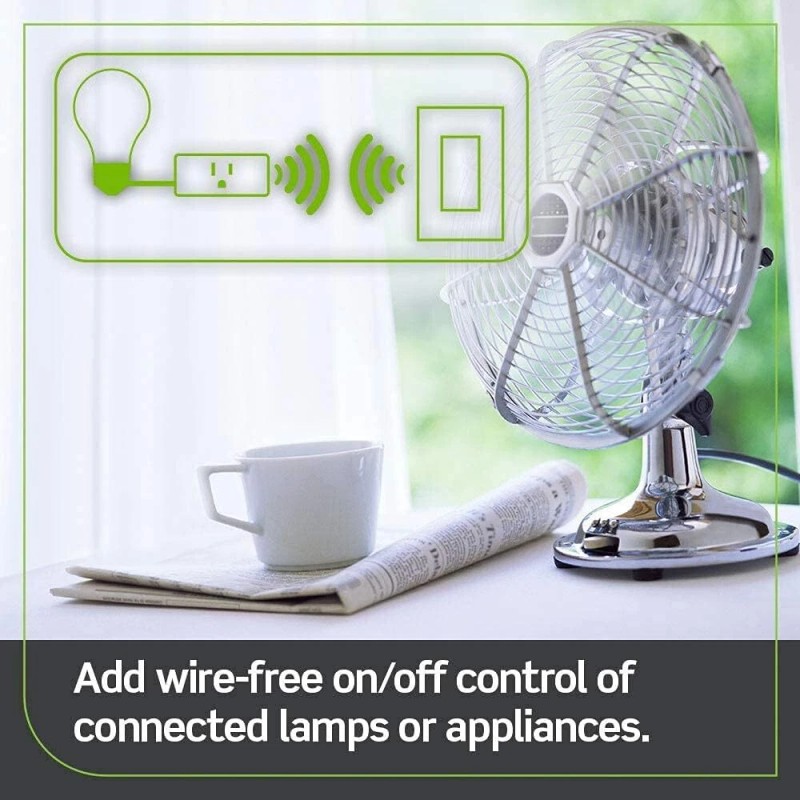 Leviton Wireless White Electronic Switch 3 Way Control for Decora