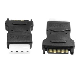 3Pcs SATA Male to Molex Female Adapter, 15 Pin SATA Male to 4 Pin Molex Female Power Adapter Connector for Hard Drives