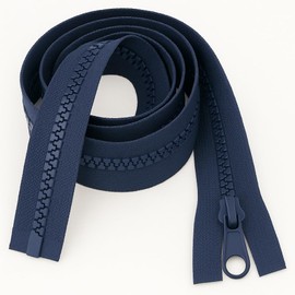 Navy Blue 26" (66cm) Chunky Zip – Separating #5 Weight Zipper, Great for Jackets, Coats & Upholstery Repairs | Giddy Square