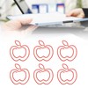 100pcs Fruit Paper Clips Cute Bookmark Pare Clips Portable Funny