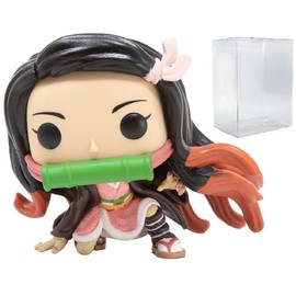POP Demon Slayer - Nezuko Kamado Funko Vinyl Figure (Bundled with Compatible Box Protector Case), Multicolor, 3.75 inches