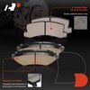 A-Premium Front and Rear Ceramic Disc Brake Pads Set Compatible