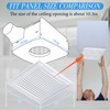 Baquler 2 Pcs 12 x 12 in Bathroom Vent Cover