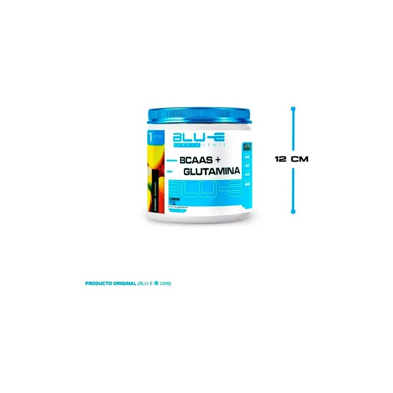 Aminoácidos Bcaas Glutamina Blu-e 500g Varios Sabores