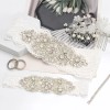 Conjunto Liguero De Encaje Elástico De Novia Con Cristal Per