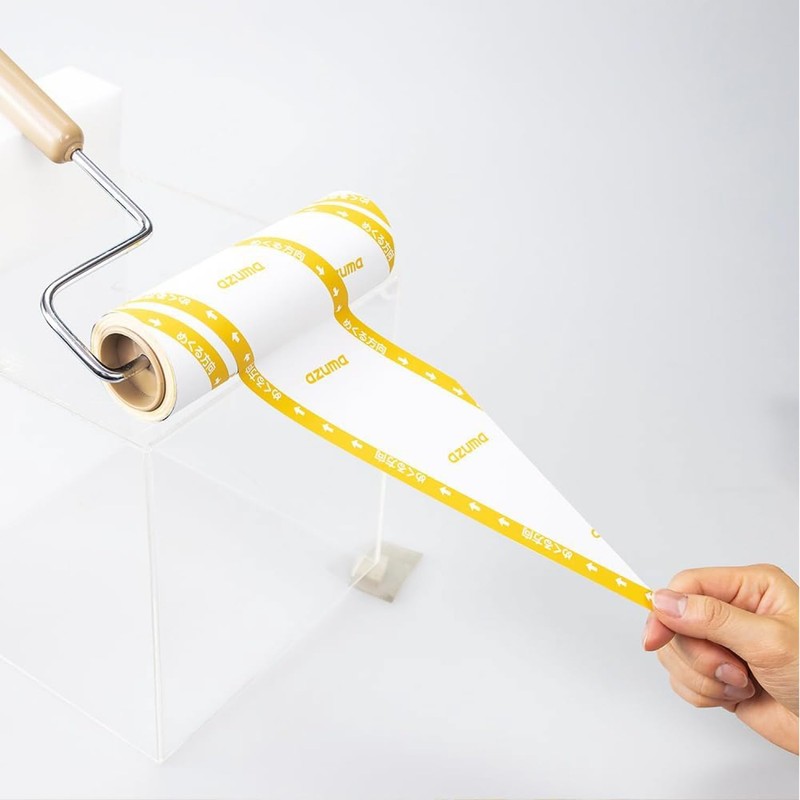 アズマ工業 らくるん 強粘着テープ めくるんライン付 3本入 掃除用品 粘着クリーナー 替えテープ (4袋)