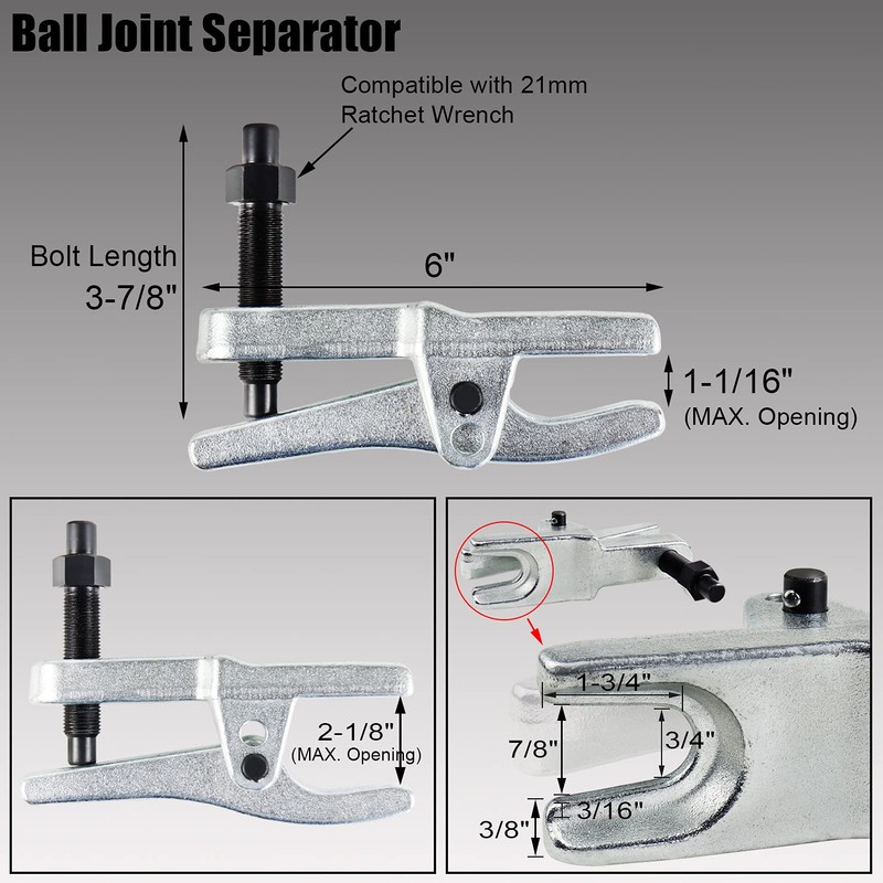 YSTOOL Front End Service Tool Set with Automotive Ball Joint