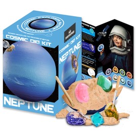 Kit de excavación cósmica de Big Discoveries – Explora los planetas del sistema solar con kits de excavación de gemas y fósiles para niños | Kits de excavación de ciencia de juguete STEM con piedras