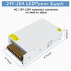 DC Power Supply 24V 1200W, AC 110V-220V to DC 24V