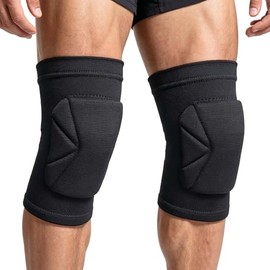 Volleyball Knee Pads, Skating Men & Women Kneepads for Dance, Yoga, Basketball, Softball, Football, Soccer - Anti-Slip Work Knee Sleeves with Thick Fo