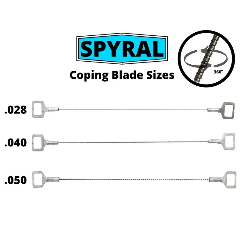 Freestyle Coping Saw Blades with 360° Tooth - Cuts in