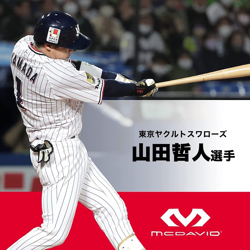 【東京ヤクルト 山田哲人選手 愛用ブランド】マクダビッド (McDavid) アクティブ あし 脚 薄型 サポーター MA102