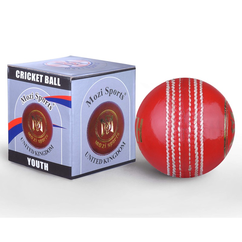 Mozi Sports® Youth Junior Cricket Ball Leather School Club Balls