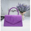 LeahWard Women's Clutch Bag Top Handle Wedding Suede Handbags 304