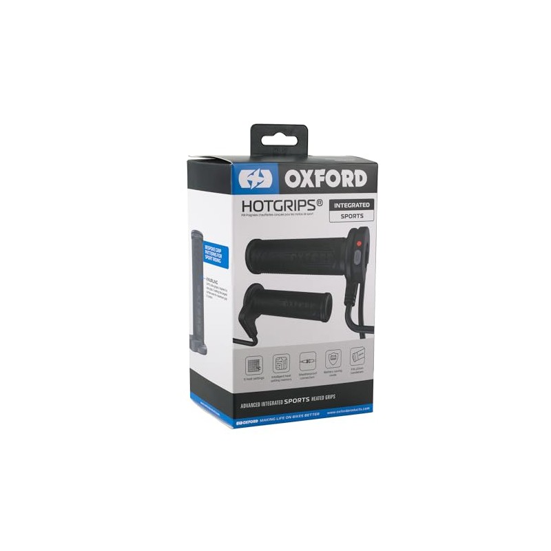 Oxford HotGrips Advanced Integrated | Heated Handlebar Grips for Cold