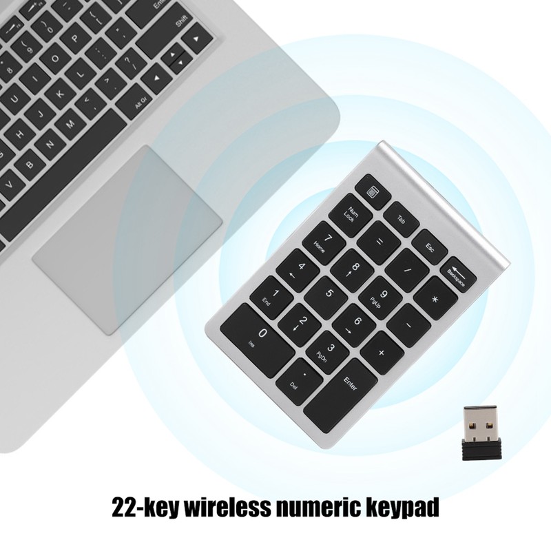 RF304 22 Keys Numeric Keypad USB 2.4G Wireless Mini Keyboard