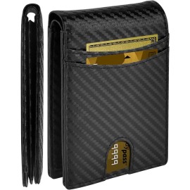 Slim Leather Wallet for Men Dad Husband Boyfriend-Stocking Stuffer Gift for Christmas Valentines Birthday Fathers Daycolor: Black Color