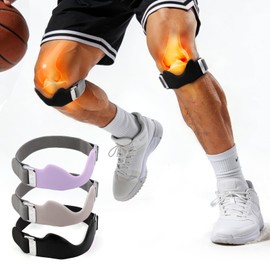 2PCS Genérico Knee Strap, Correa Meñisquera Rodillera de Soporte para Rótula con Alma de Gel de Silicón,Soporte para Aliviar el dolor de Rodilla,...  
