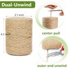 Leecogo 3mm 6Ply Jute Twine, 328 Feet,Heavy Duty for Garden,