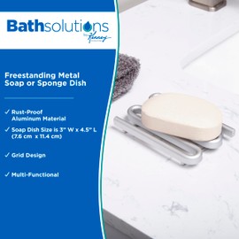 Kenney Metal Soap Dish, Gray