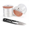 BEADNOVA 1mm Elastic Stretch Crystal String Cord for Jewelry Making