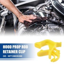 ACROPIX Hood Prop Rod Holder Hood Clips Hood Rod Clip Fit for Ford Focus 2012-2018 for Ford Fusion 2013-2020 No.W713903S300 - Pack of 10