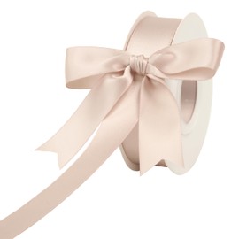 DINDOSAL Satin Ribbon - 1 Inch Silk Ribbon for Christmas Tree Decorations, Wedding Decor, Gift Wrapping and Crafts - 25 Yards