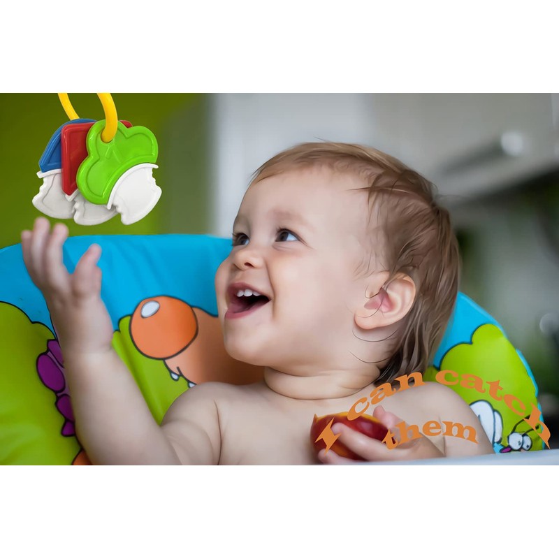 fiouni Baby Toys 0-6 Months Rattle Teether Toys Baby's First