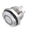 5Pcs Button Switch Stainless Steel Flat Top Button with LED